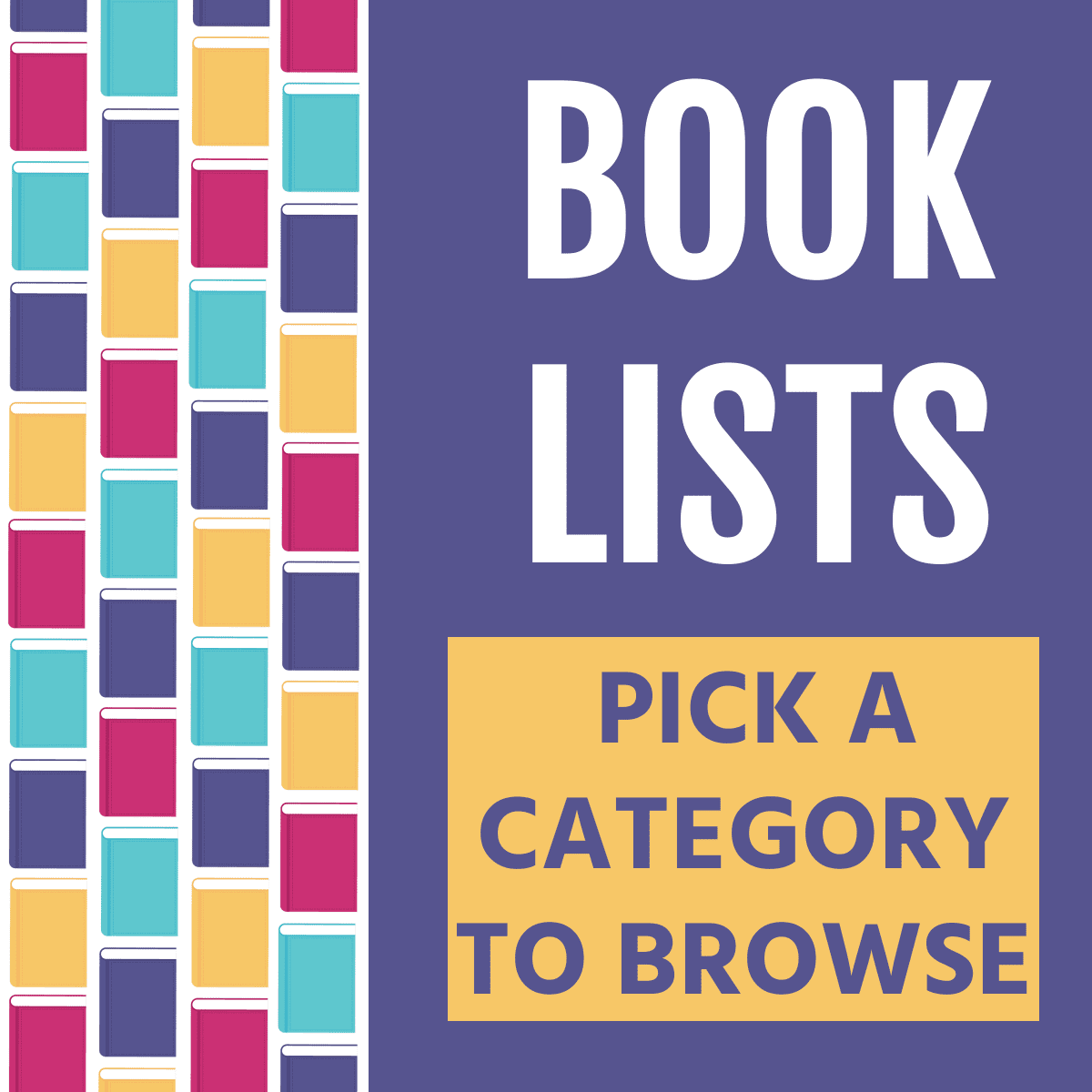 Book lists: pick a category to browse