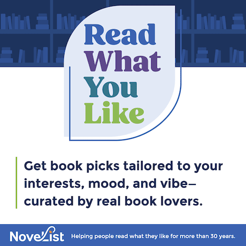 Text on graphic reads: read what you like, get book picks tailored to your interests, mood, and vibe--curated by real book lovers. 