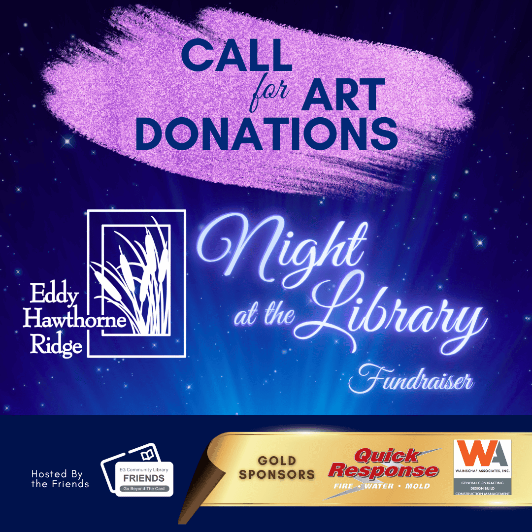 Call for art donations: Night at the Library fundraiser